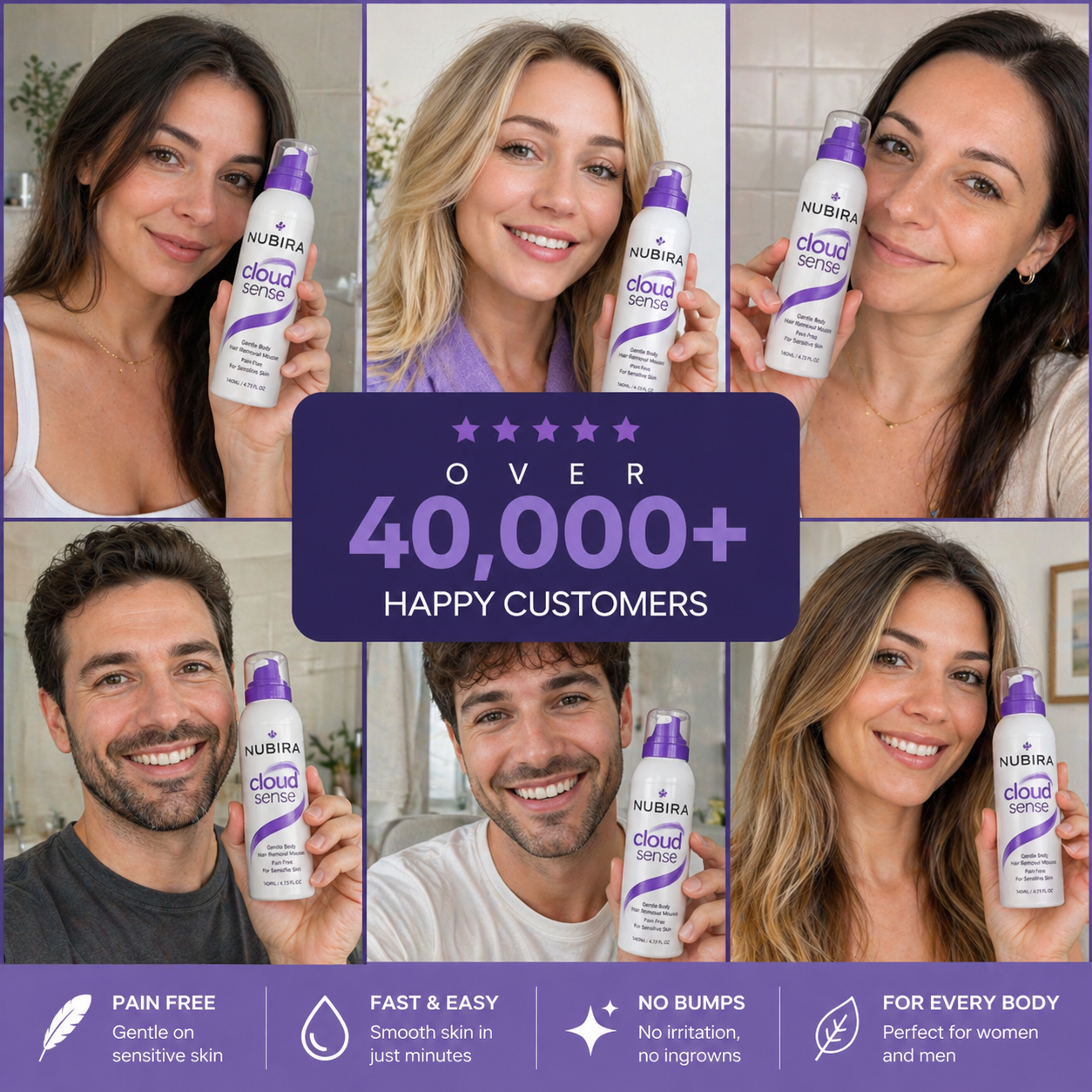 NUBIRA Pain-Free Hair Removal Cream